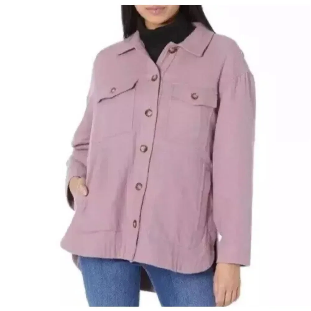 Madewell Branner Waffleback Shirt Jacket XL Faded Fig $88 • New - Picture 3 of 10